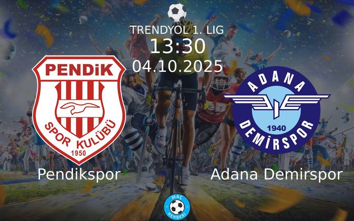 04 Ekim 2025 Pendikspor vs Adana Demirspor maçı Hangi Kanalda Saat Kaçta Yayınlanacak?