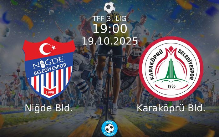 19 Ekim 2025 Niğde Bld. vs Karaköprü Bld. maçı Hangi Kanalda Saat Kaçta Yayınlanacak? 19 Ekim 2025 Niğde Bld. vs Karaköprü Bld. maçı Hangi Kanalda Saat Kaçta Yayınlanacak?