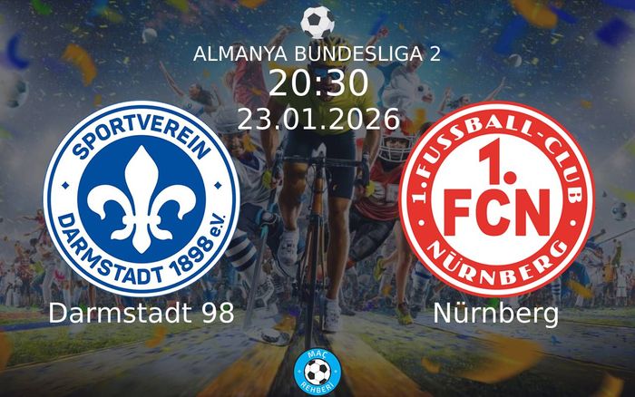 23 Ocak 2026 Darmstadt 98 vs Nürnberg maçı Hangi Kanalda Saat Kaçta Yayınlanacak?